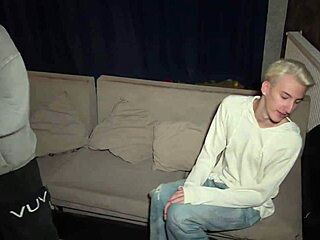 I fucked my friend's busty girlfriend hard at the house party until she squirted everywhere.