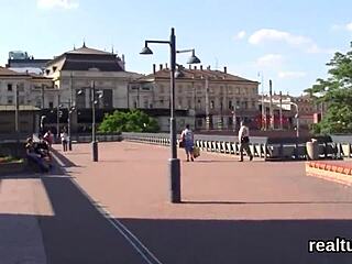 Glamorous Czech Teen Gets Tempted in Mall Stripped and Drilled in POV