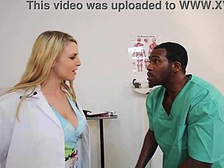 I, Joslyn Janes, sluttiest doctor ever, let Rome Major cum on my tits after deepthroat and doggystyle.