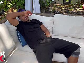 Trailer threesome in Bangkok with Rocket Powers Parker Skyes and Big Cherry in big ass interracial group