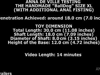Anna De Ville Tests Huge Balldog XL with Intense Anal Fisting