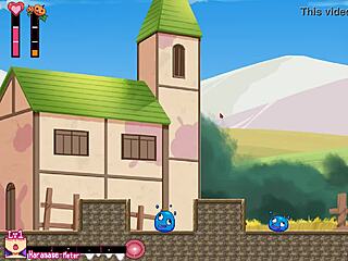 Kabopuri features Momo the pig in an impregnation stone anime game