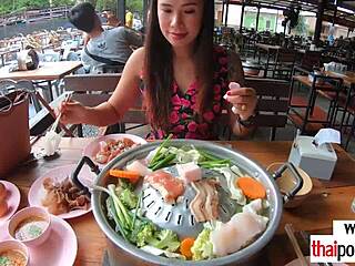 Amateur thai teen 18+ polly with big boobs helping to her european bf 😘