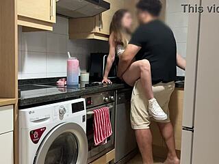 while i'm on the phone with my boyfriend, my stepdad eats my shaved pussy and fucks me hard until he creampies inside