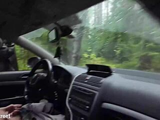 Your tight teen anus is getting roughly stretched in my car right now