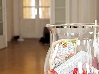 Sweet teen homemade sex tape with petite brunette