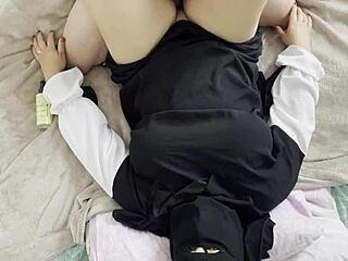 Who knew a Moroccan Arab girl in hijab could get into wet creampie fucking like this?