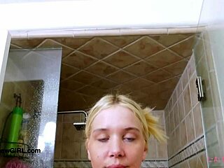 aspiring teen 18+ model took a shower after her photoshoot interview