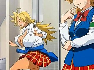 Perché far cavalcare a questa figa giovane con tette enormi un cazzo mostro in bagno scuola hardcore?