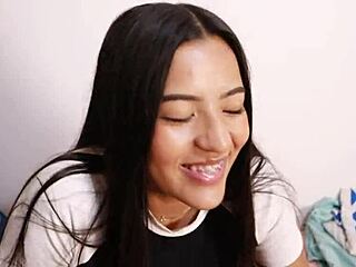 Hey, check out this intense session with a Colombian Latina's big backside in POV style.