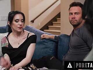 hey, that pure taboo scene with the pervert pregnant woman watching anna de ville satisfy her husband is wild