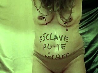 French Maid Housewife Bound For Outdoor BDSM Humiliation With Dildo Spanking And Dirty Talk In Public