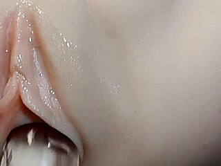 Fake Cock Double Penetration In Cute Shaved Pussy