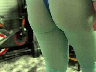 Exercising In Sheer Leggings