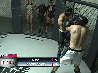 once again the battle bang ring welcomes sophie dee for milf anal gaping in doggystyle group fucking with fishnets and heels