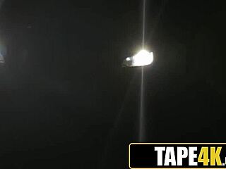 Glamorous mature neighbor caught masturbating in car by lucky young dude!