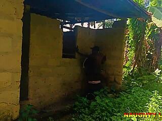 my step brother gave my neighbour a quick hardcore fuck