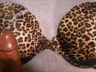 Why not jerk off and cum right on this 36D bra print?