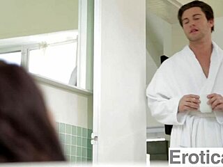 beautiful adriana chechik shares romantic early morning sex with boyfriend including blowjob and riding