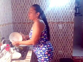 i seduce my stepson with my big ass so he gives me a good fuck with his big cock and my delicious pussy while my cuckold husband works