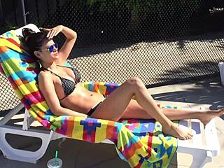 I'm so tired from the trip but my dike roomie has been dying to taste my trimmed snatch and rip my clothes.