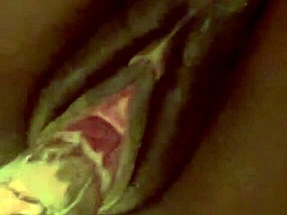 Black Model Gagged and Handcuffed Rides Dick with Glass Dildo