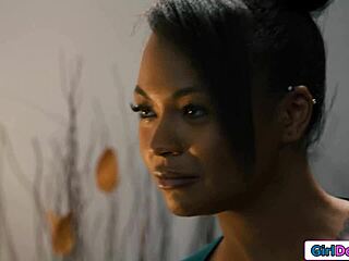 dominant milf lady boss strapon anal fucks ebony secretary 😈🍑