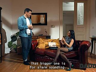 Her love for old cocks led her into cheating in the next room.