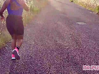 Redhead With Giant Ass Filmed Training Hard By Lover