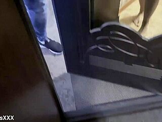 Soldier visits army mate wife for anal creampie doggystyle fucking session