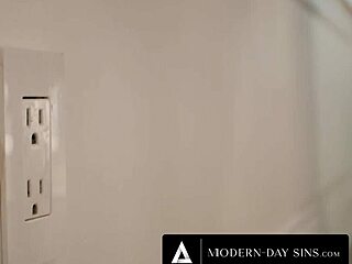 modern-day sins - sexy nicole doshi gets rough fucked facial by angry roommate during big argument with interracial deepthroat doggystyle cowgirl riding spanking sucking. she's moaning in huge pleasure amid the dorm chaos!