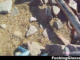 Beach Soni Mall Teen In Glasses Gets Casual Blowjob And Hardcore Fucking With Cumshot