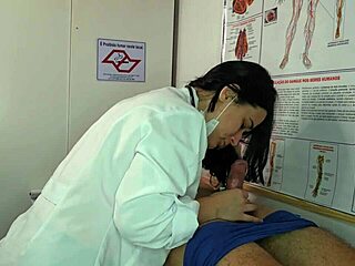 sexy nurse gets wet seeing patient erection