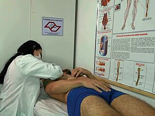 sexy nurse gets wet seeing patient erection