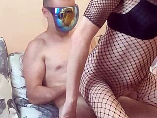 Filming Porn With My Wife In A Fishnet Bodysuit!