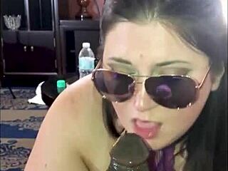 i'm succulent samantha deepthroating that huge black cock for a creamy swallow