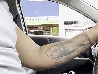 Curvy Blonde Stranger Climbs In My Car For Blowjob Handjob And Cum In Mouth Swallow