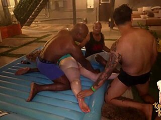 blonde pornstar kendra kox takes big black cocks in milf gangbang at swinger party