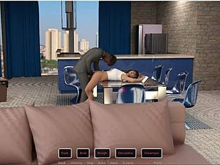 Desk Top Ass Stretching In Cheating Wife Casting