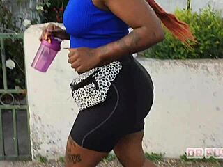 Redhead With Giant Ass Filmed Training Hard By Lover