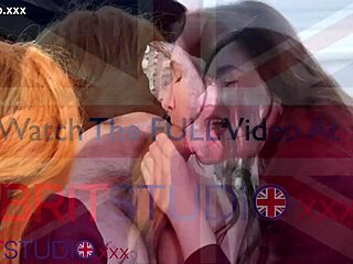 Ellie and Victoria Greene Suck Their Teachers Cock in Uniforms with Cum Swapping and Facial Action