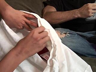 Amateur Christmas passion unfolds with wet quickie intensity.