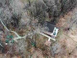 Brunette babe with braces sucks cock in car for public outdoor adventure.