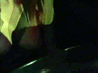 Artemisia Love took a thrilling night car ride flashing her big tits and playing with nipples.