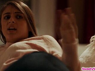 brunette lesbian babe contrasts by face sitting on assistant yet licks her pussy in rimjob