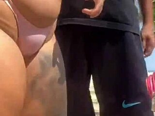 Guy Slaps My Beach Ass Pulls Out Cock I Suck