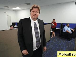 horny office milf sasha pearl fingers big natural boobs naughtily