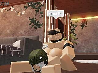 Cute Blonde Boy Gets Creampie From Soldier Girl In One On One Military Action