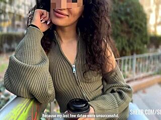 curly slutty latina girlfriend from tinder lets me explore her big ass and lingerie in close up