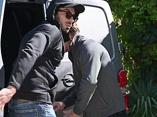 Veronica Leal and Leya Desantis take dp drilling from robbers in rampant robbery part 2